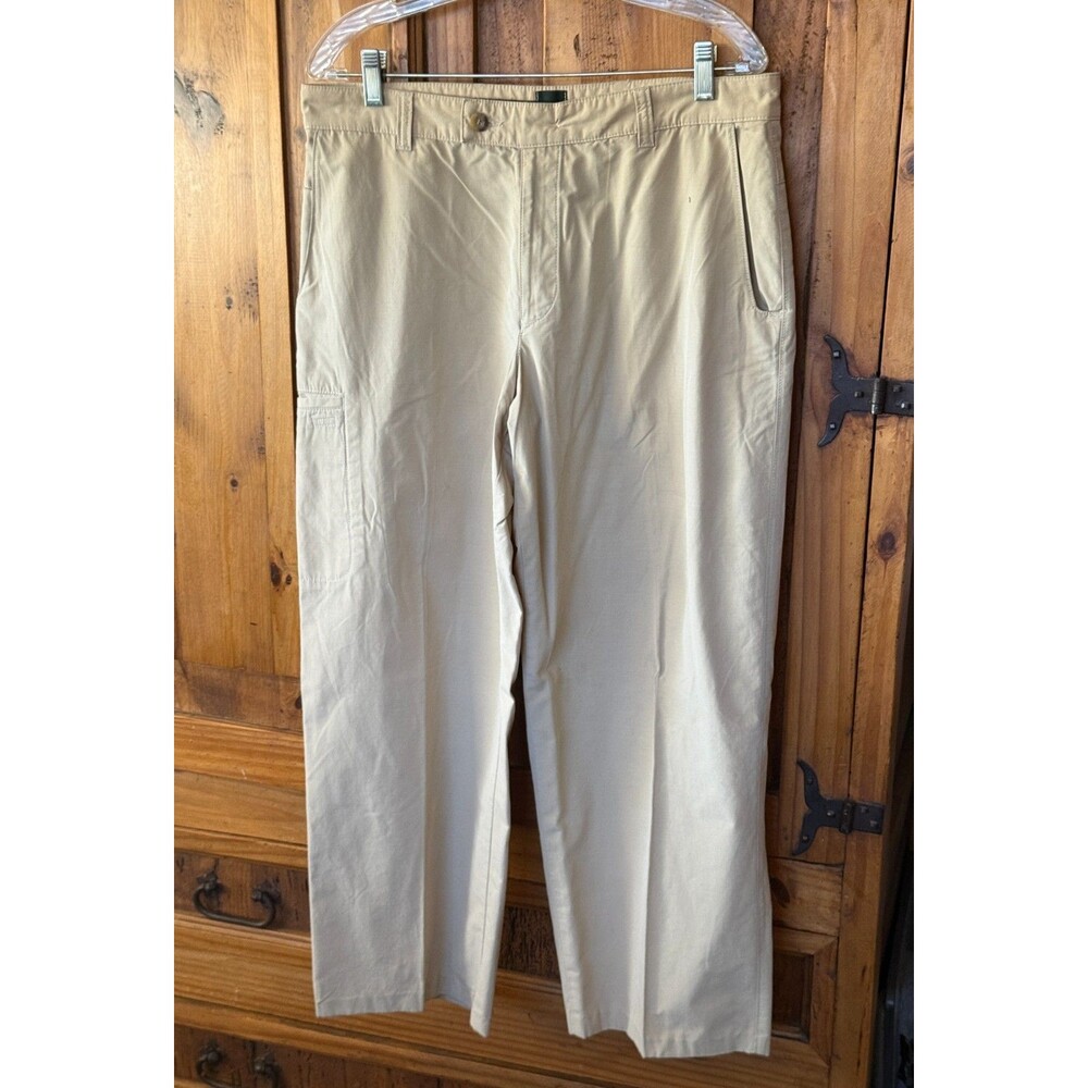 Vintage Hugo Boss Khaki Size 34 x 27 Golf Cargo Pants Made in Italy